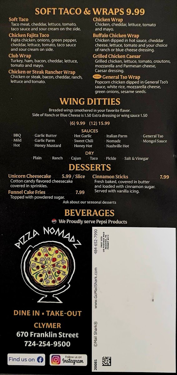 Pizza Nomadz Photo Menu 5