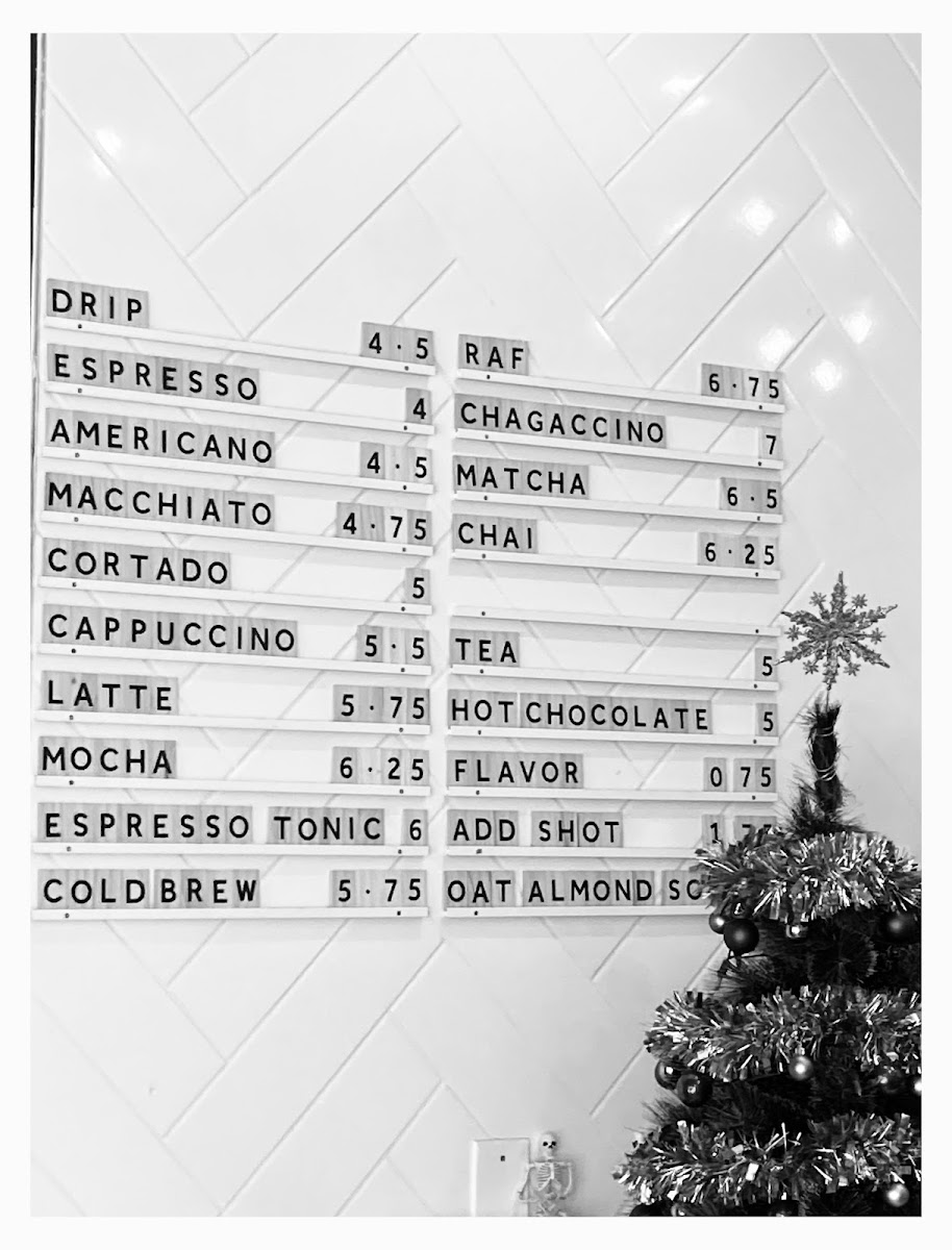 Ideology Coffee Photo Menu 1