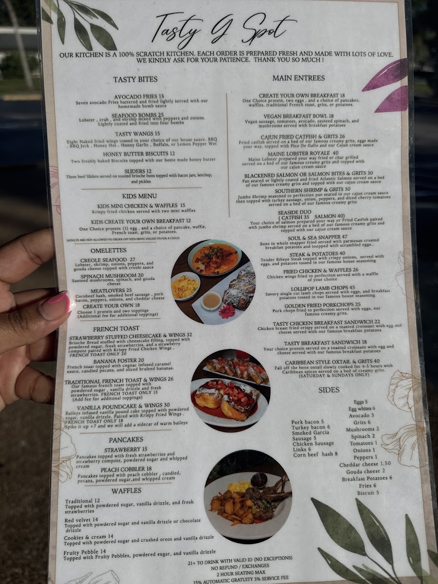 Tasty G Spot Photo Menu 2
