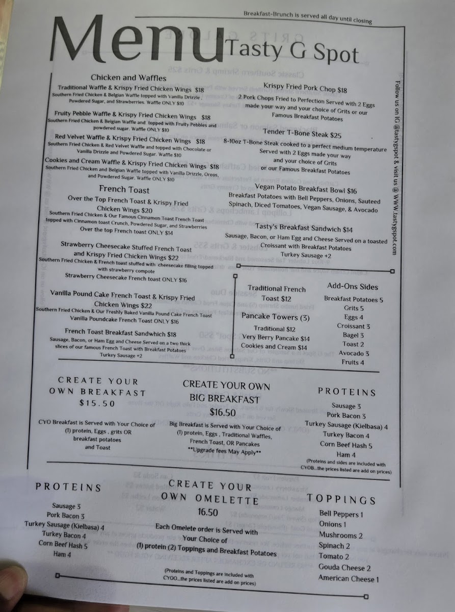 Tasty G Spot Photo Menu 6
