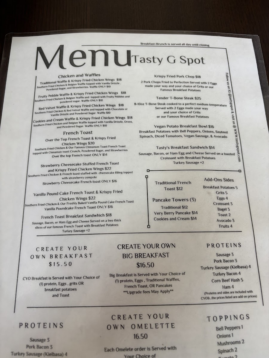 Tasty G Spot Photo Menu 8