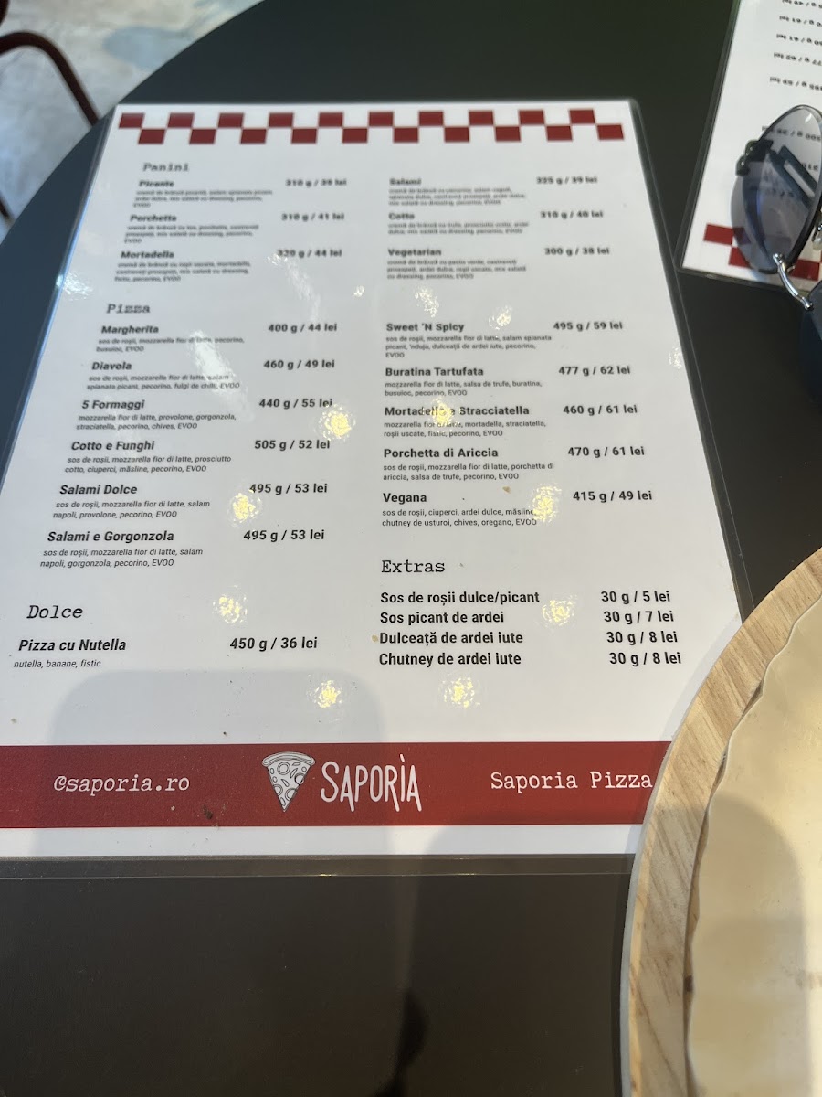 Saporia Pizza Bar Photo Menu 3