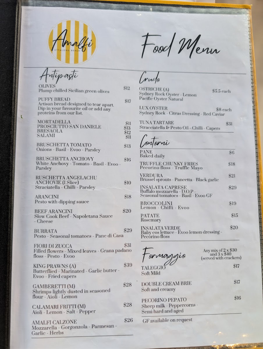 Amalfi Gelato & Pizza Bar Photo Menu 8