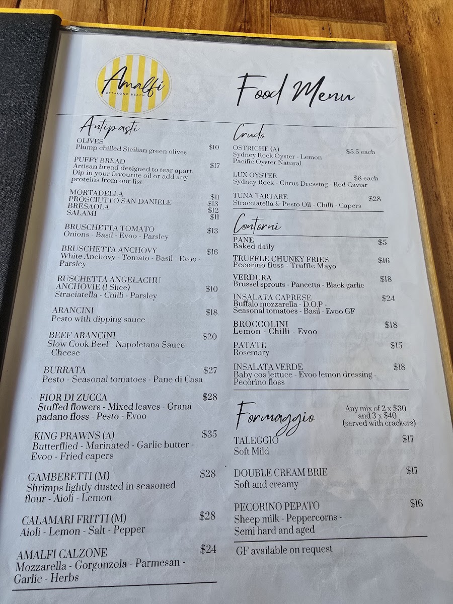 Amalfi Gelato & Pizza Bar Photo Menu 9
