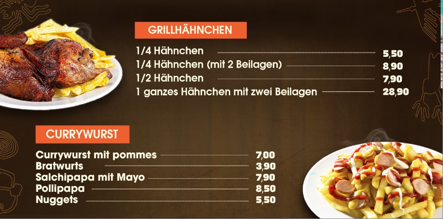 Nazca Hähnchengrill Photo Menu 2