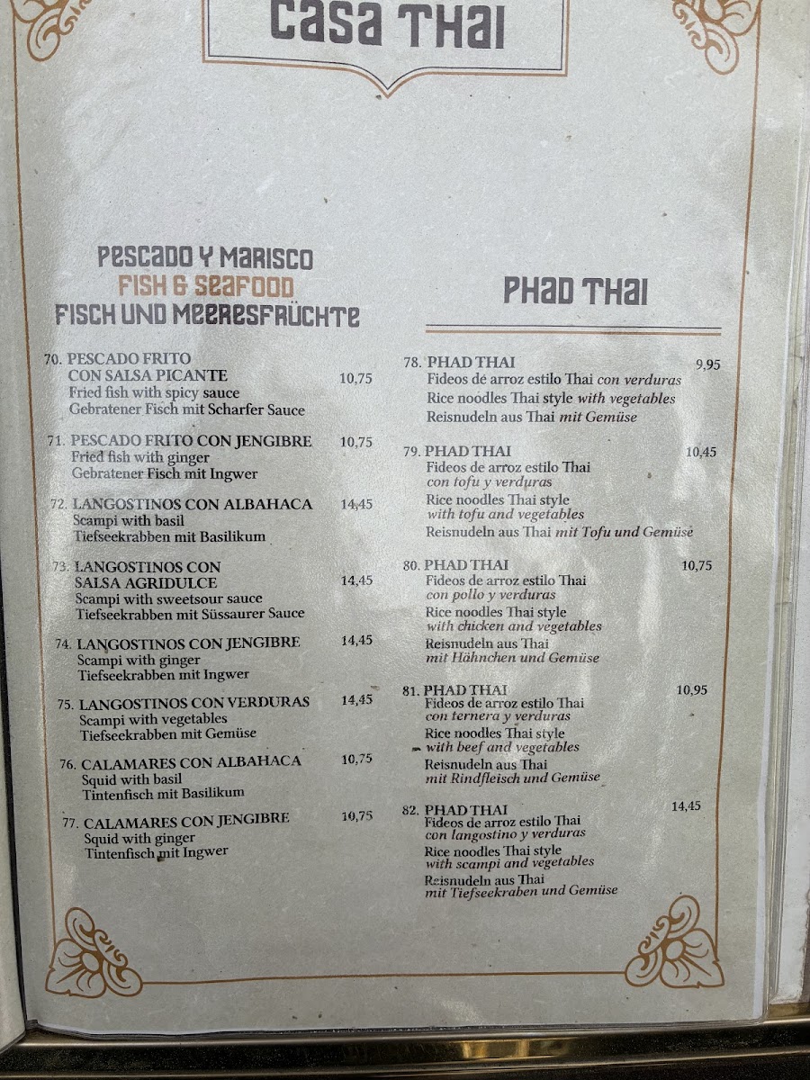 Restaurant Casa Thai Photo Menu 3