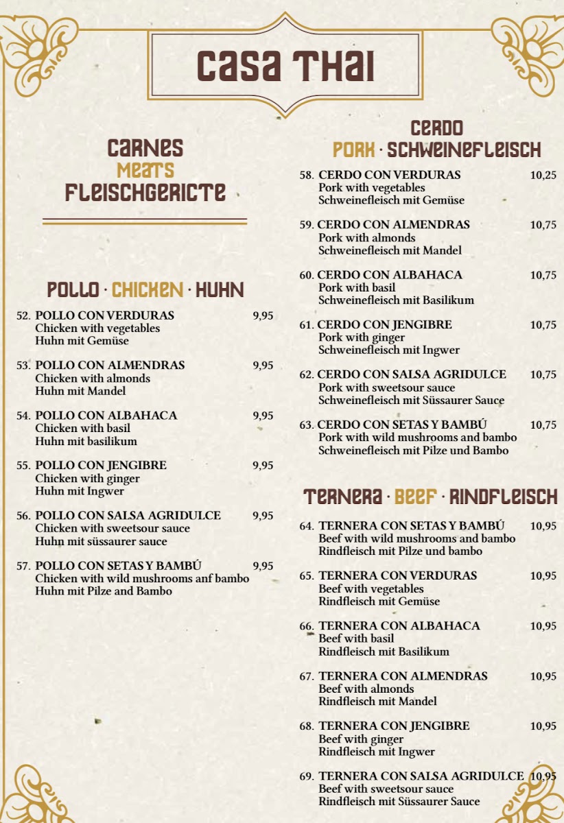 Restaurant Casa Thai Photo Menu 7