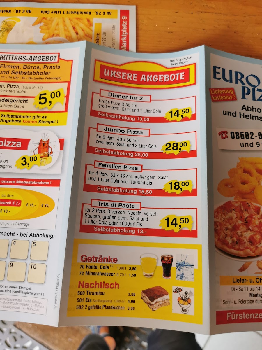 Euro Pizza-Service Photo Menu 10