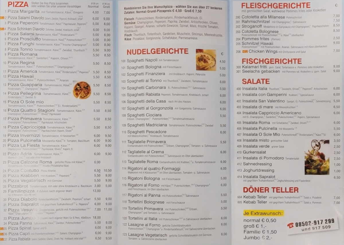 Euro Pizza-Service Photo Menu 4