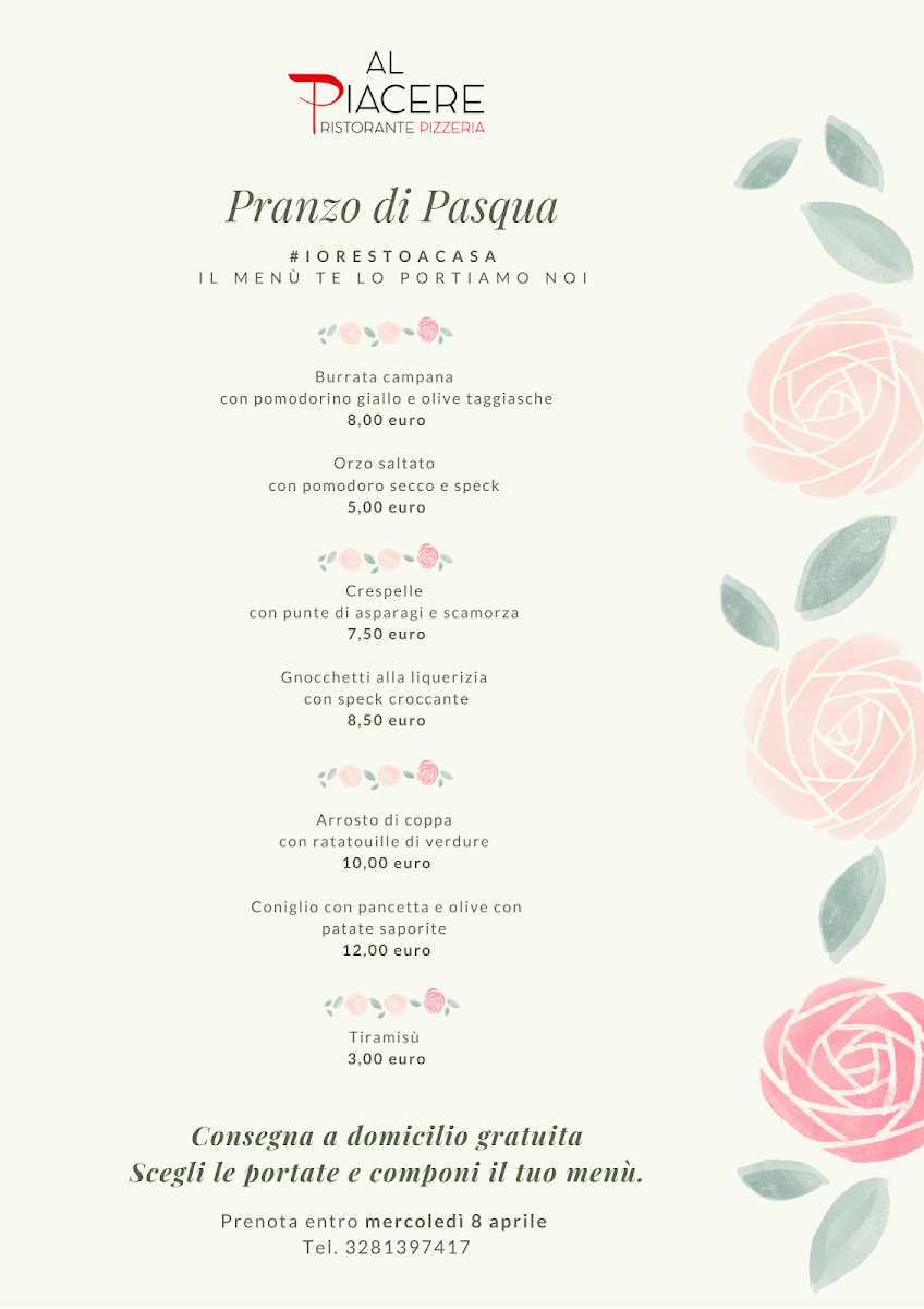 Pizzeria Ristorante Al Piacere Photo Menu 2