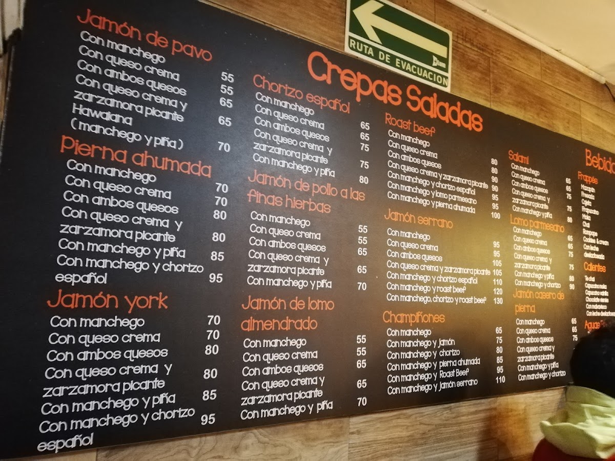 73 | Crepas & Frappes Photo Menu 1