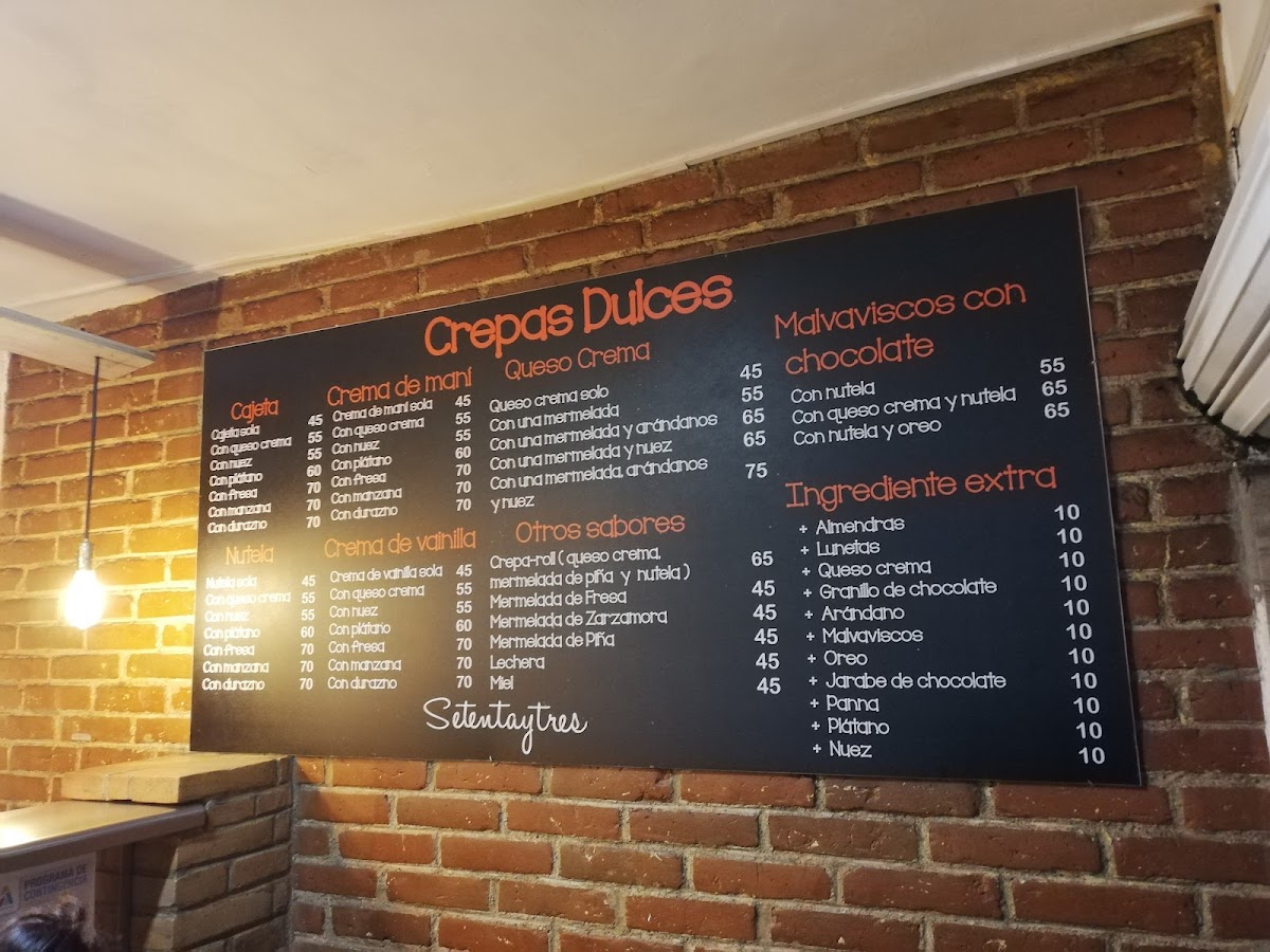 73 | Crepas & Frappes Photo Menu 3