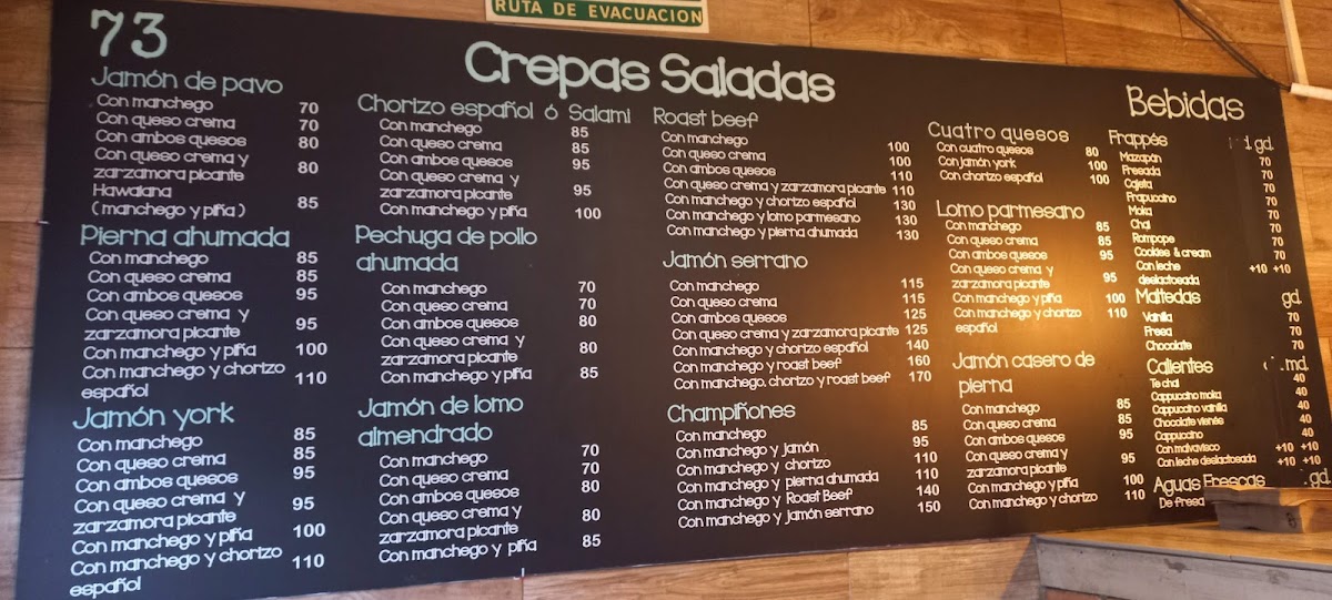 73 | Crepas & Frappes Photo Menu 5