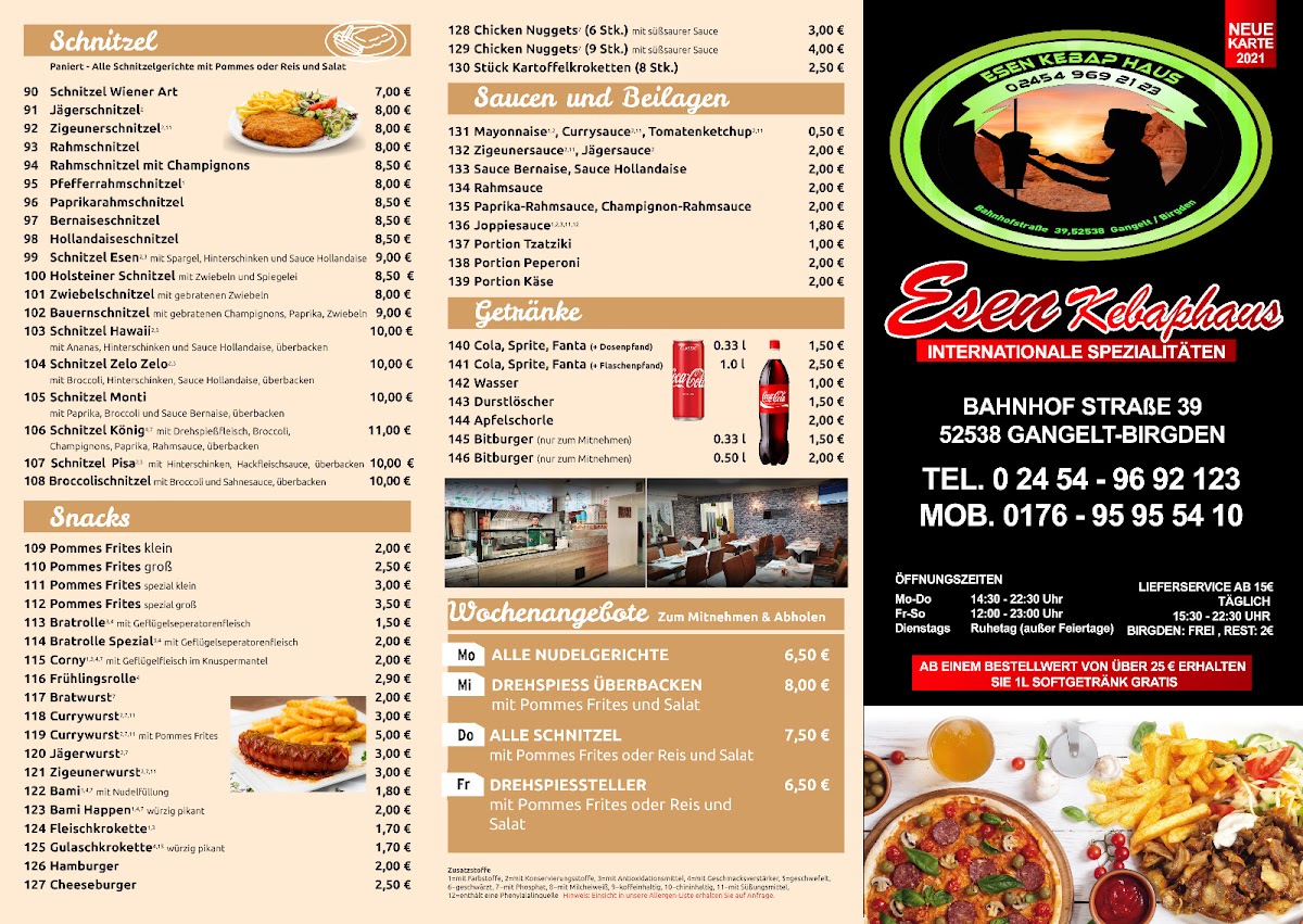 Kebaphaus Esen Photo Menu 2