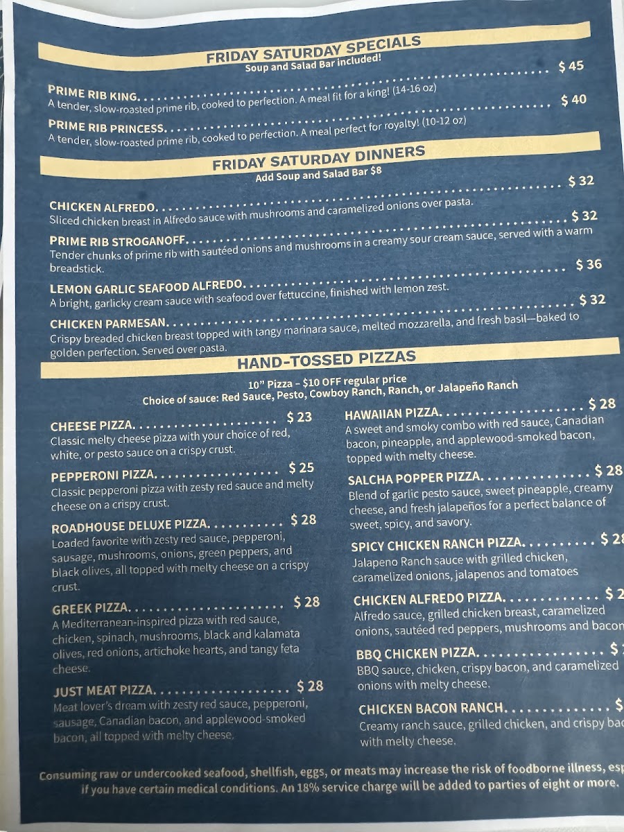 Salchaket Roadhouse Photo Menu 3