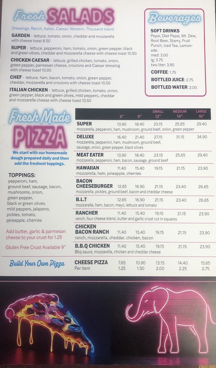 Mio Pizza Shop Photo Menu 2
