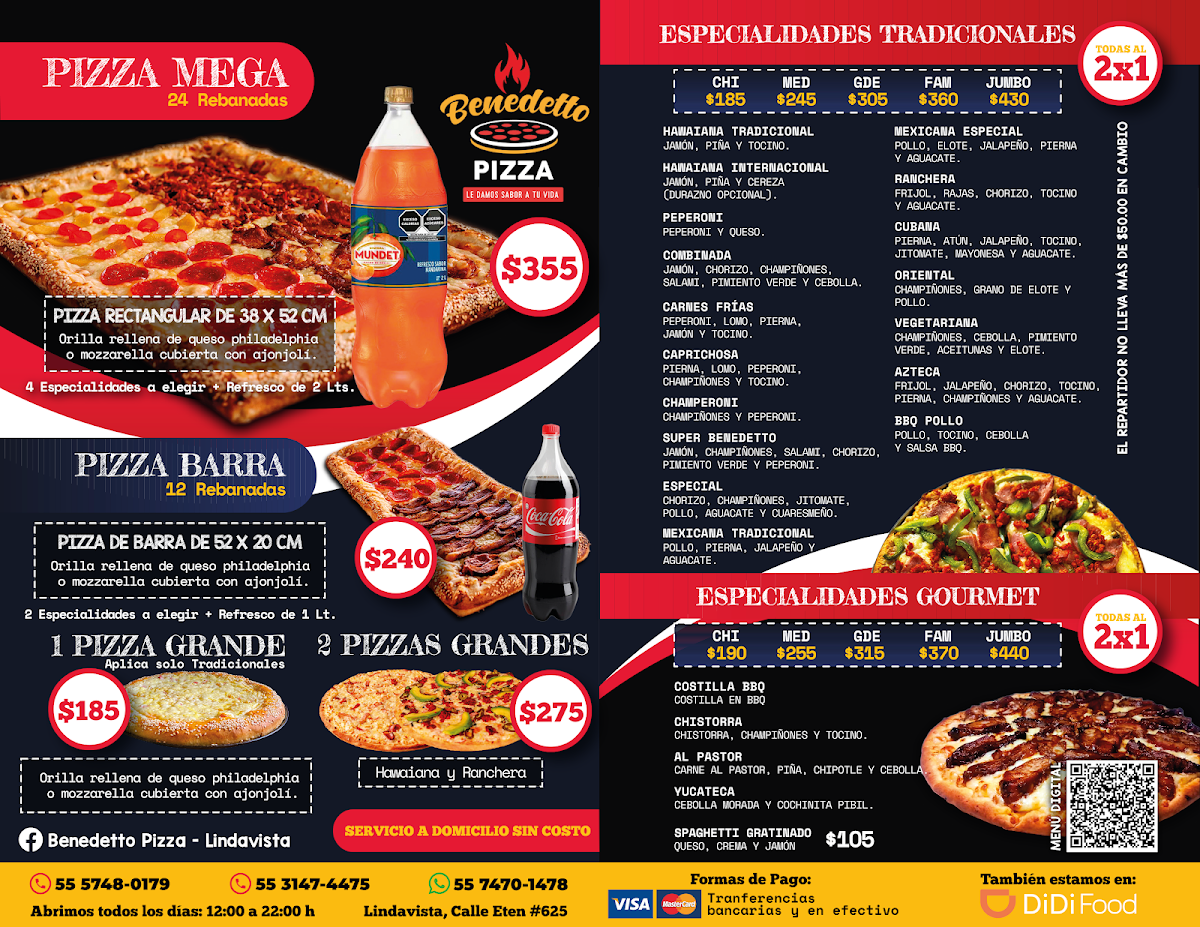 Benedetto Pizza Photo Menu 2