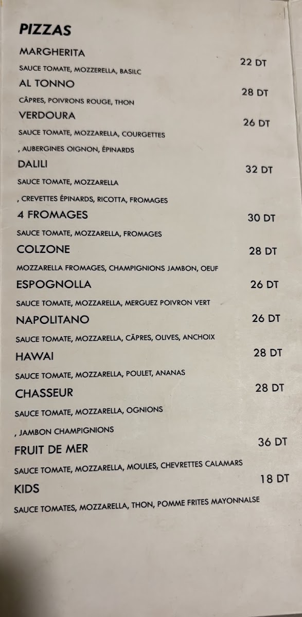 Restaurant Dalili Photo Menu 5