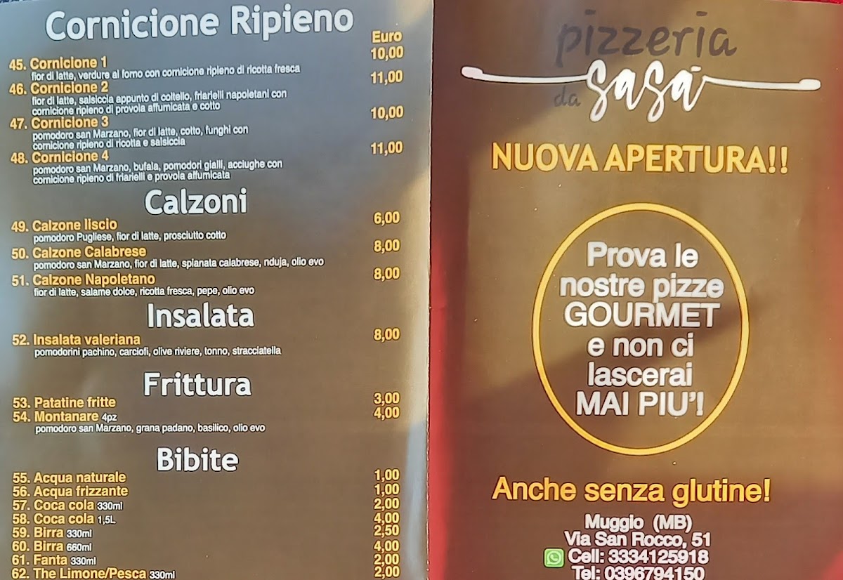 Pizzeria da Sasà Photo Menu 3