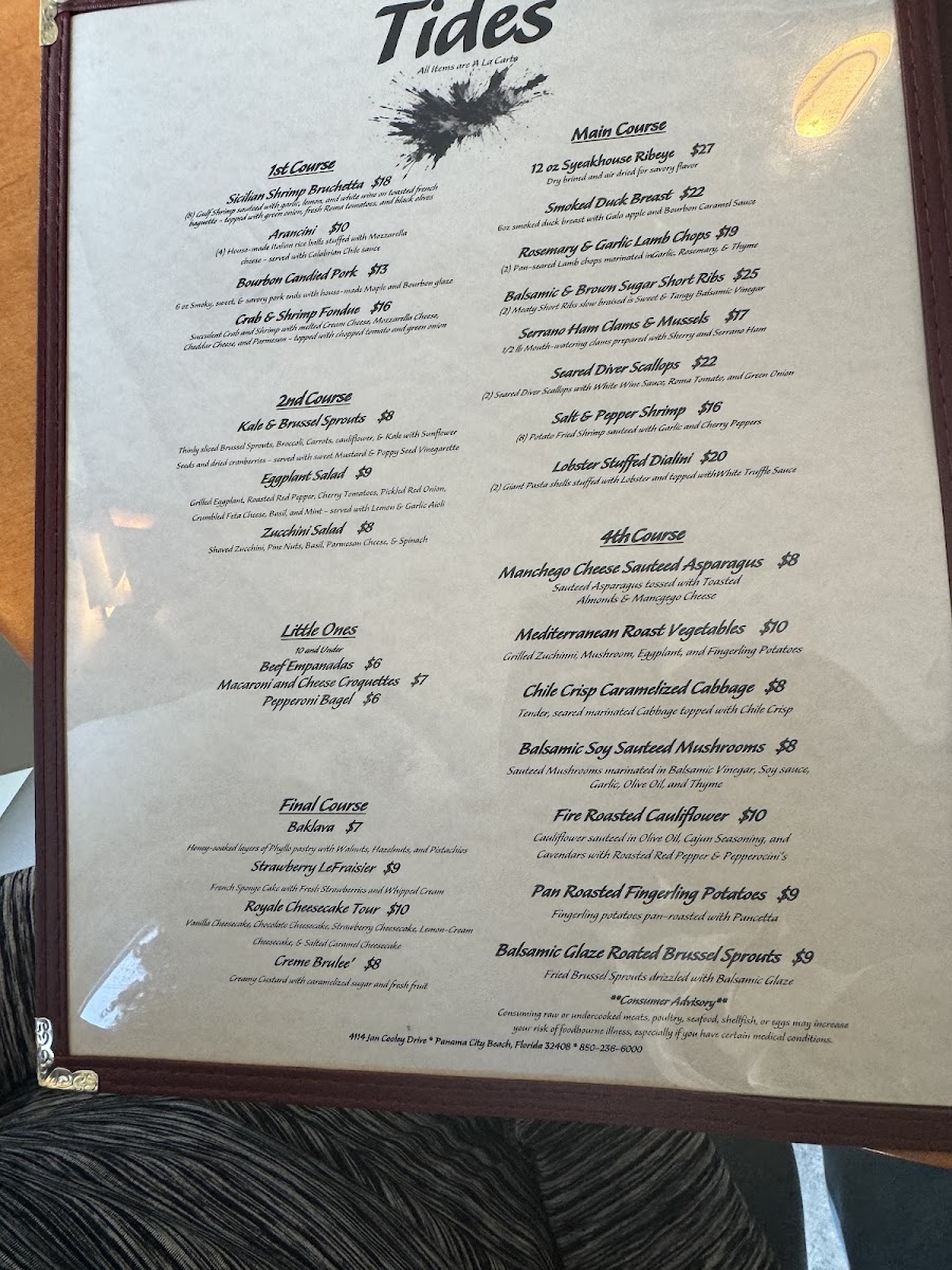 TIDES Restaurant & Lounge Photo Menu 7