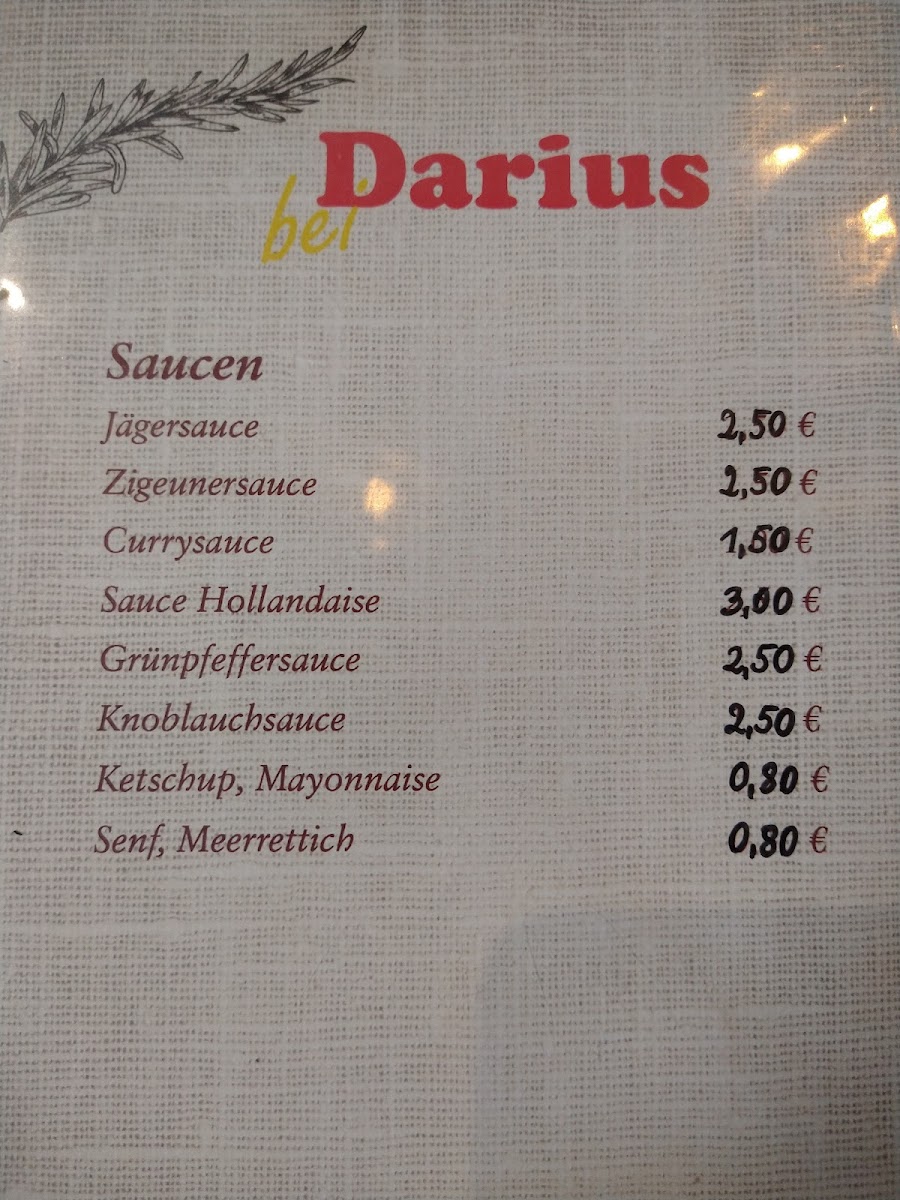 Bei Darius / Herne Photo Menu 1