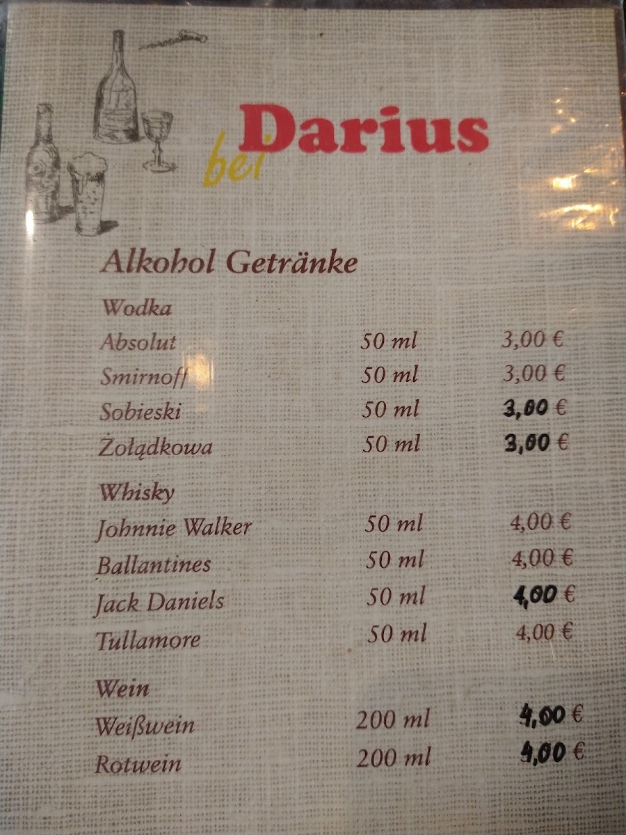 Bei Darius / Herne Photo Menu 5
