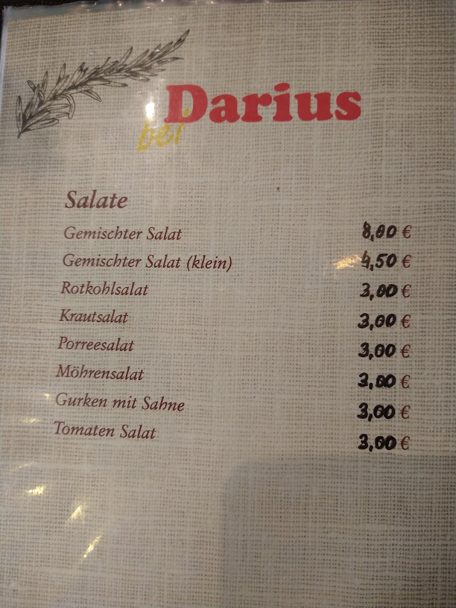 Bei Darius / Herne Photo Menu 6