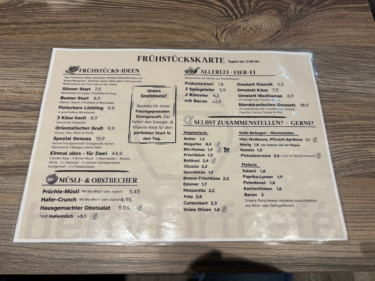 bergdorfcafé Photo Menu 1