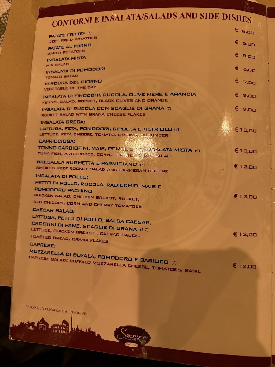 Osteria Sonnino Photo Menu 10