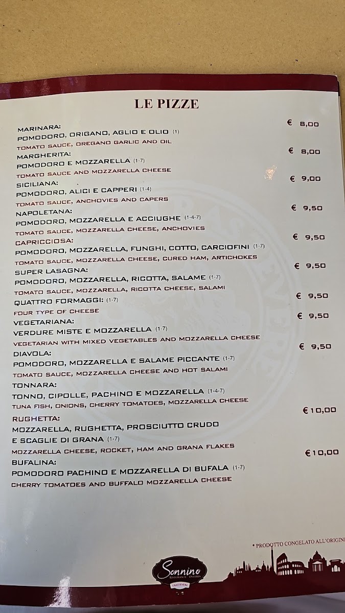 Osteria Sonnino Photo Menu 3