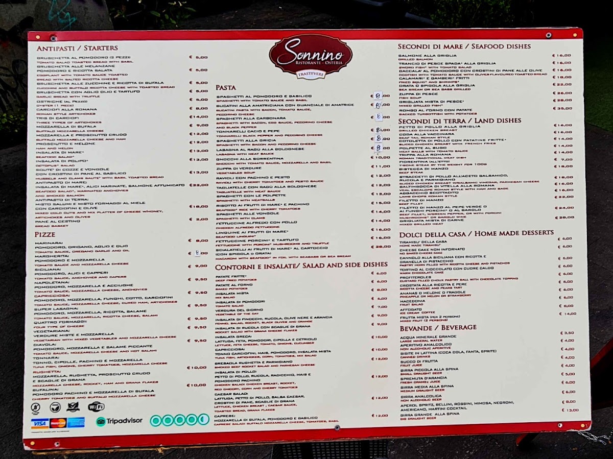 Osteria Sonnino Photo Menu 4