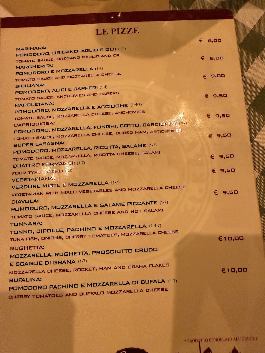 Osteria Sonnino Photo Menu 5