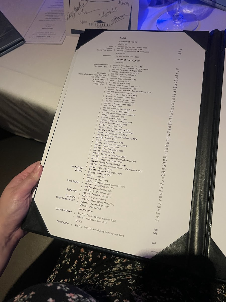 The Oceanaire Seafood Room Photo Menu 5