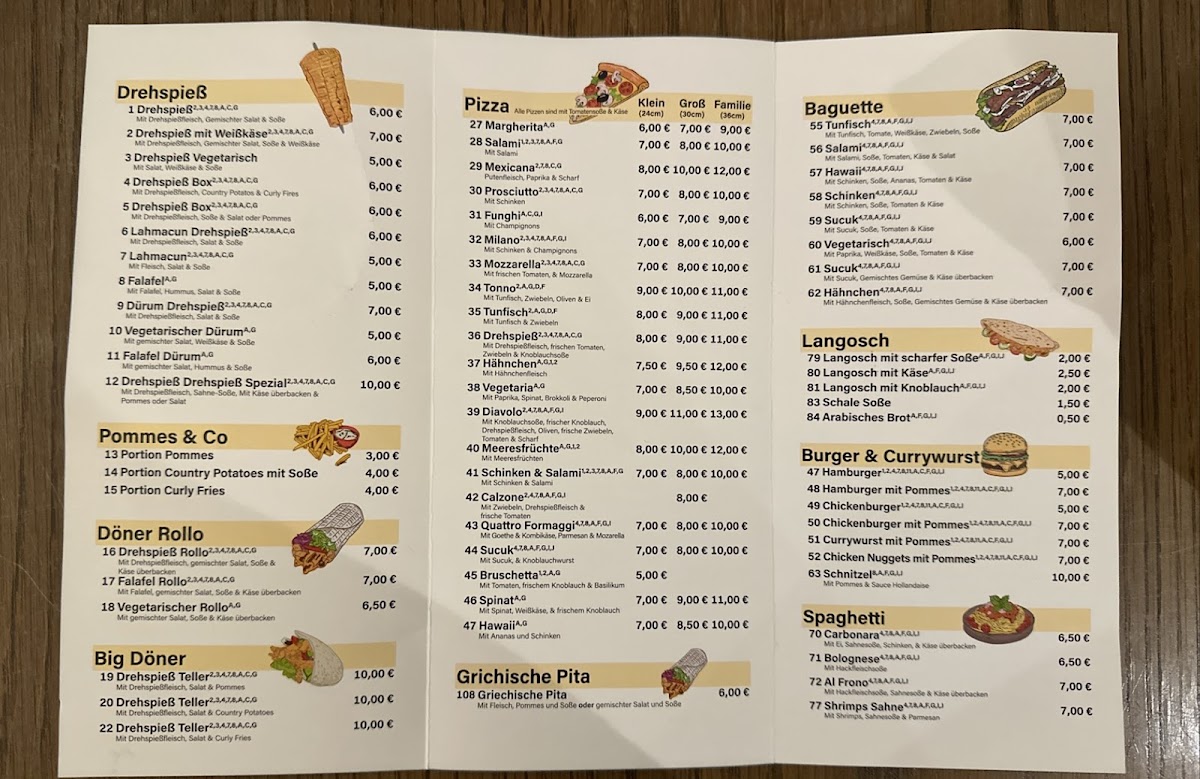 Big Döner Lüdingworth Photo Menu 1
