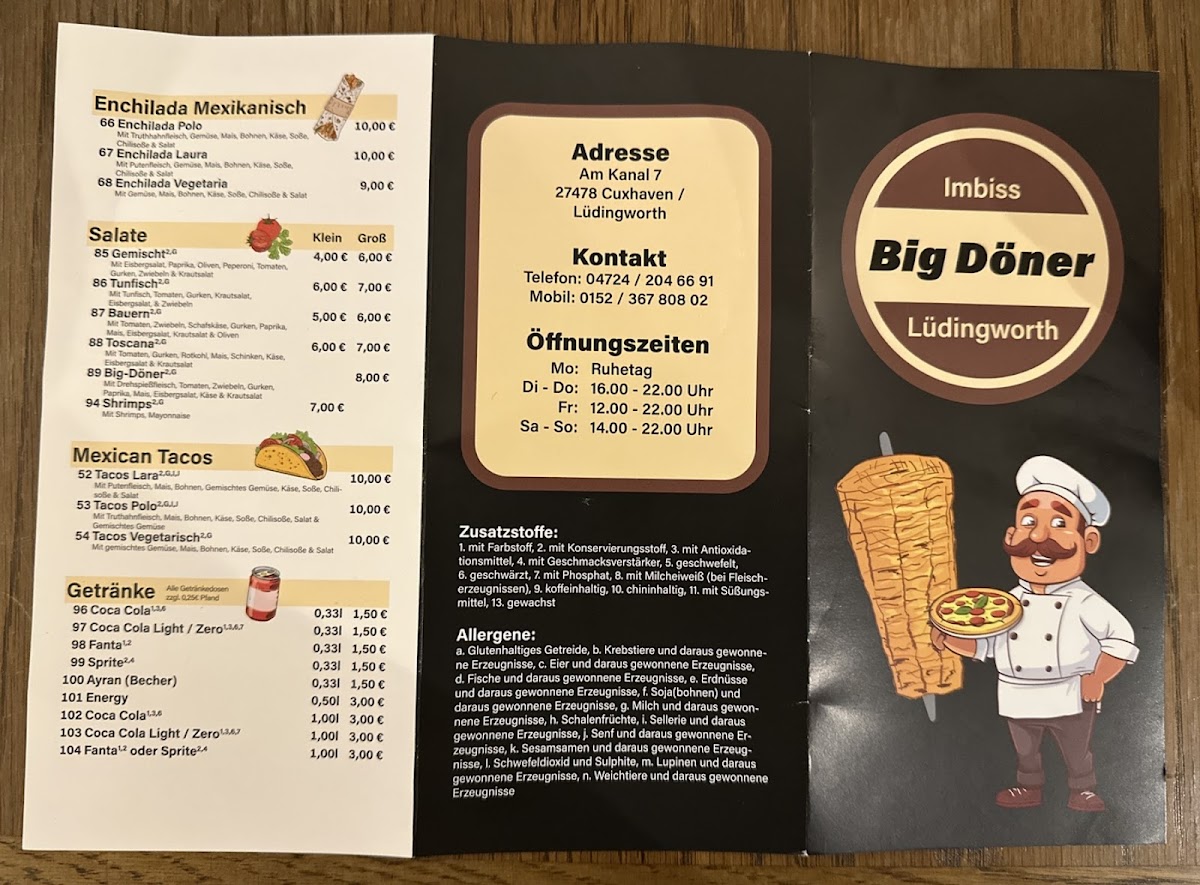 Big Döner Lüdingworth Photo Menu 2