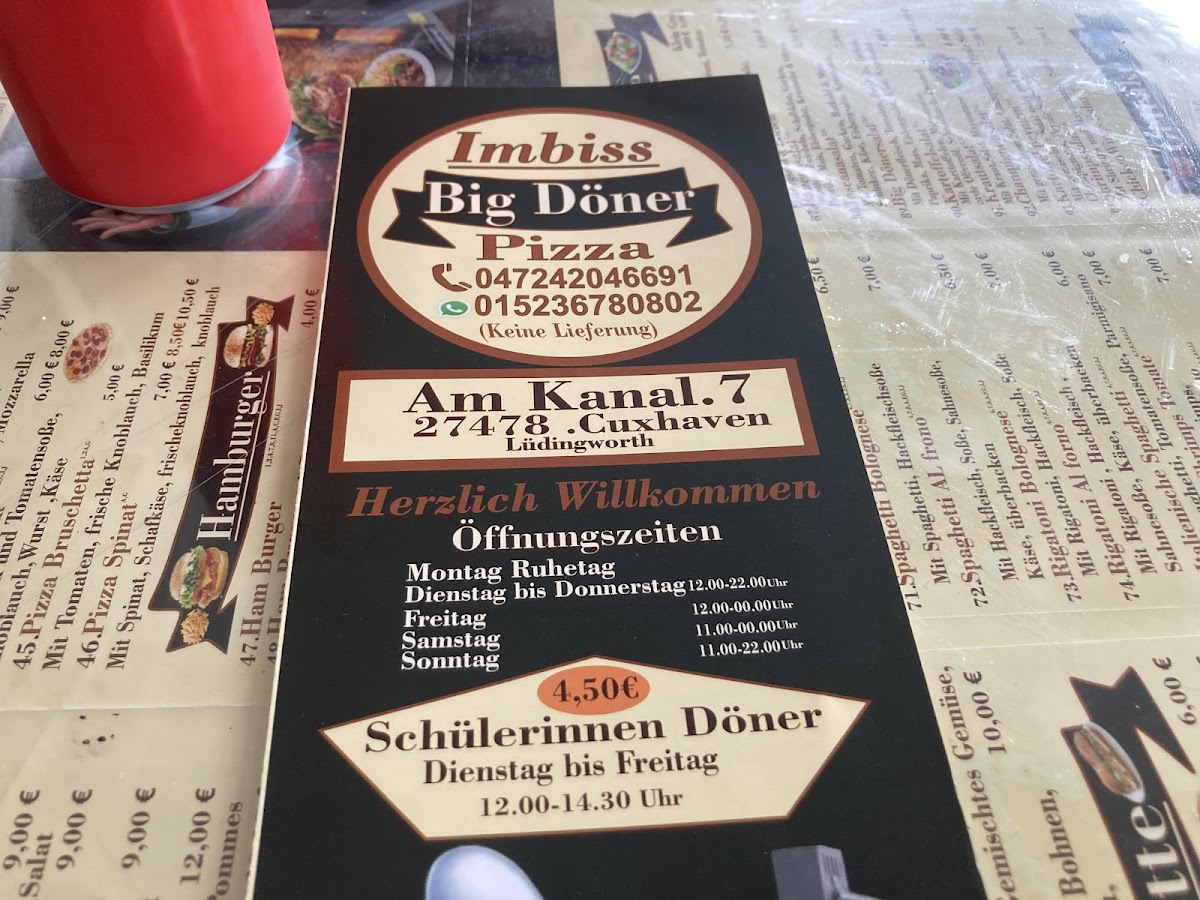 Big Döner Lüdingworth Photo Menu 5
