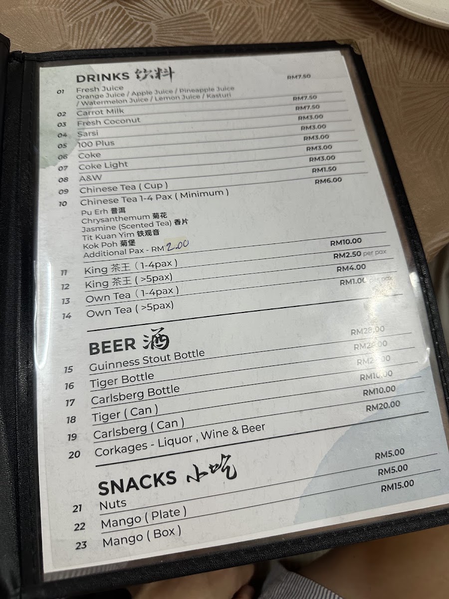 Bangsar Venicia Restaurant Photo Menu 5