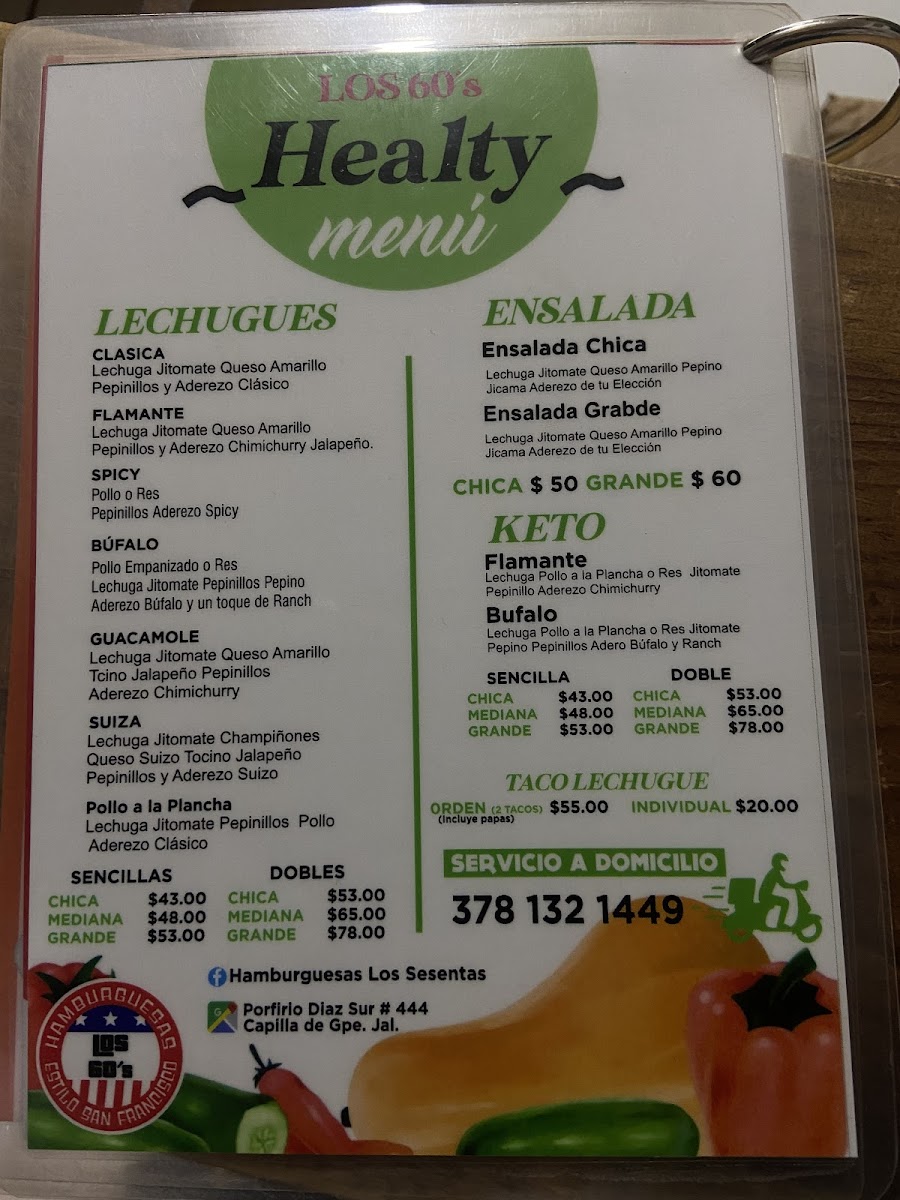 Hamburguesas los 60's Photo Menu 2