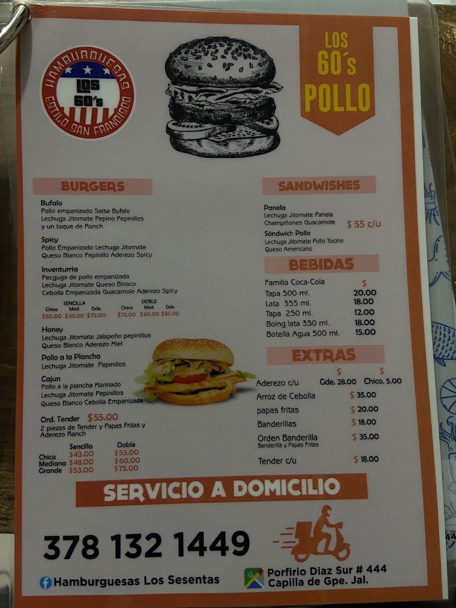Hamburguesas los 60's Photo Menu 6