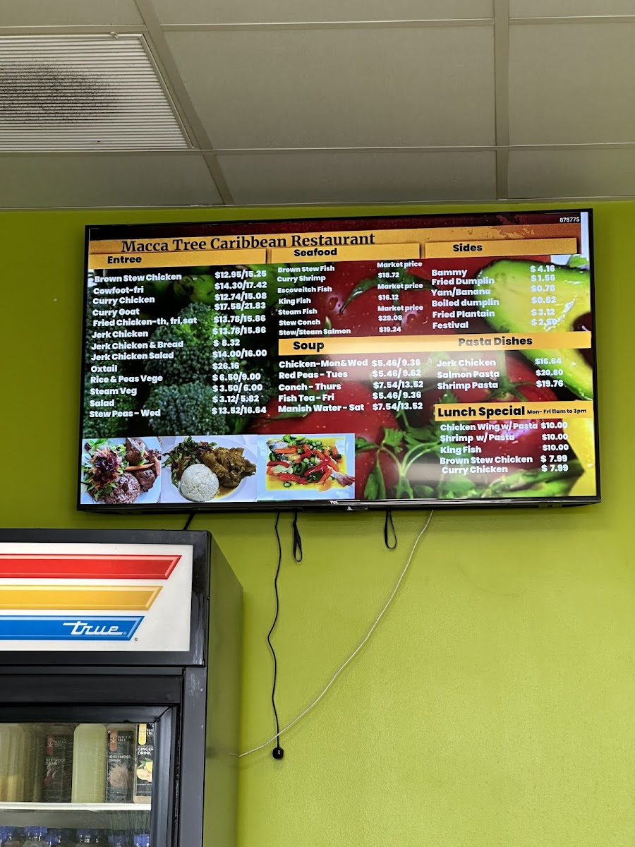 Macca Tree Caribbean Restaurant Photo Menu 1
