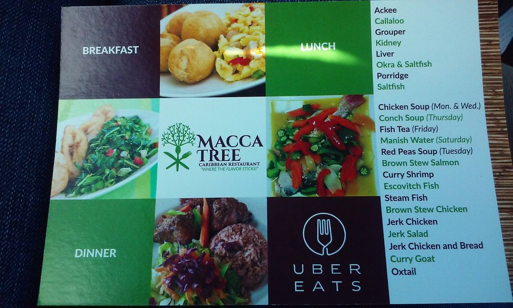 Macca Tree Caribbean Restaurant Photo Menu 2