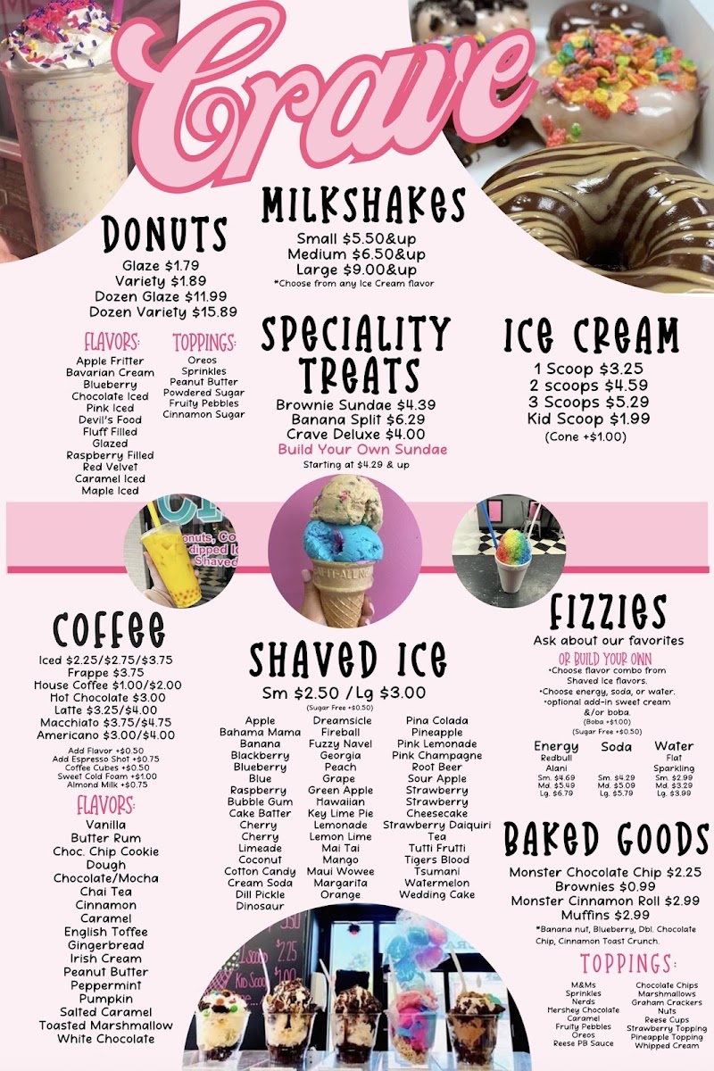 Crave Photo Menu 1