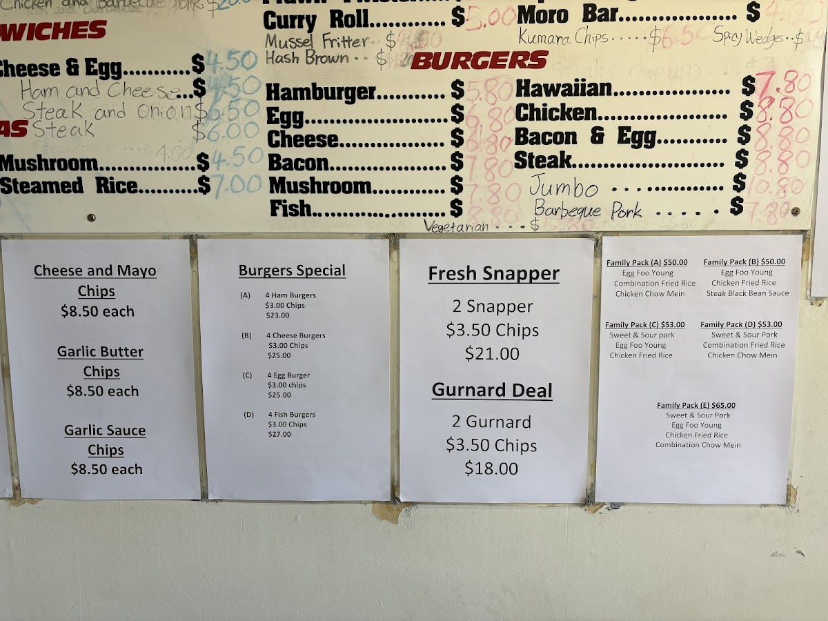 Donnys Fast Food Photo Menu 3