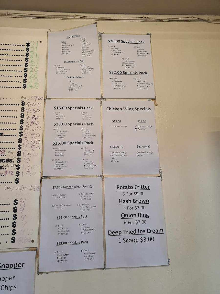 Donnys Fast Food Photo Menu 5