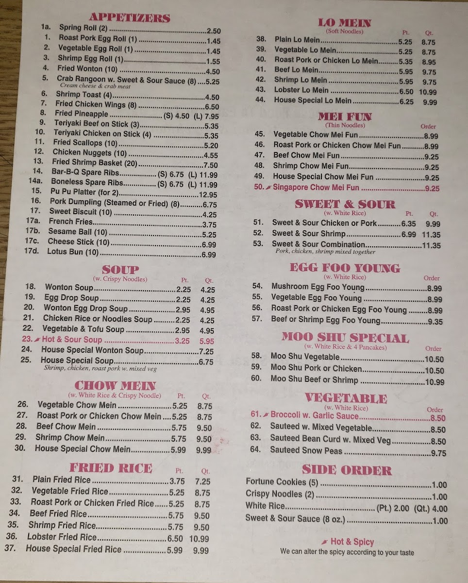 Food King Restaurant Photo Menu 6