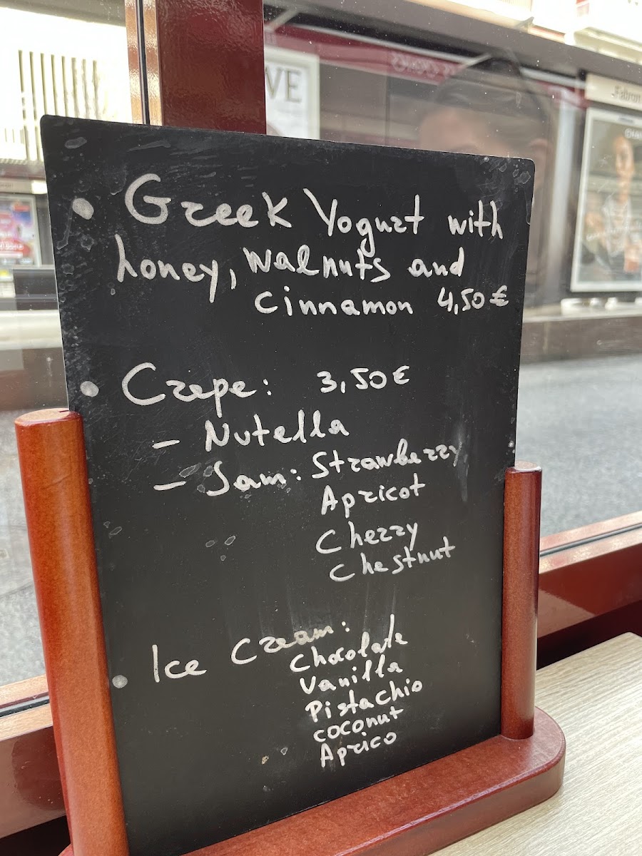 Spécialités Grecque ,Cafe, Crêperie Photo Menu 2