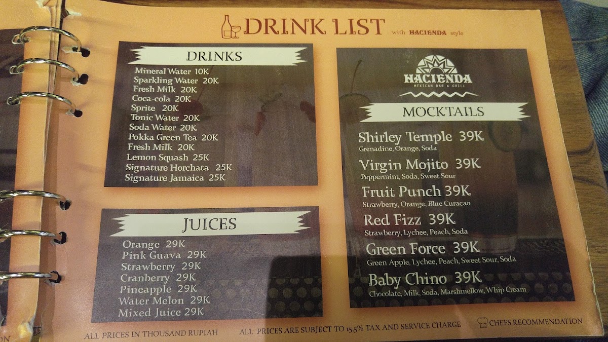 Hacienda Mexican Bar & Grill Photo Menu 2