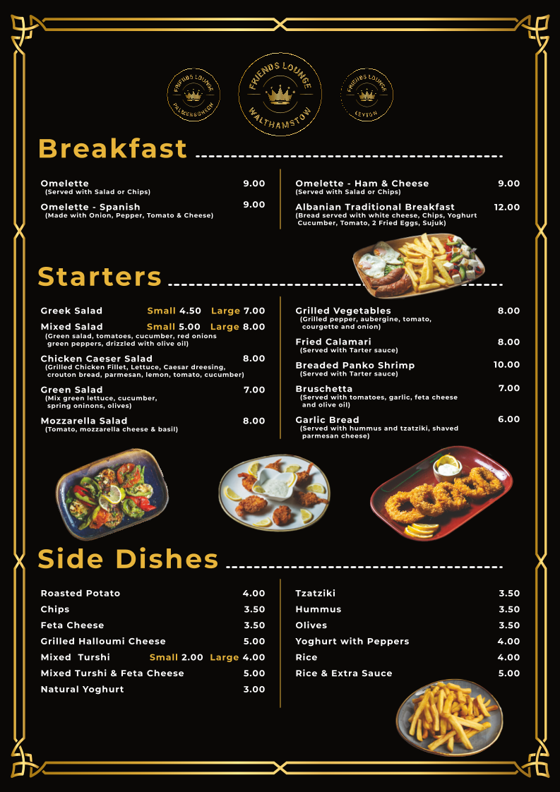 Friends Lounge Walthamstow Photo Menu 4