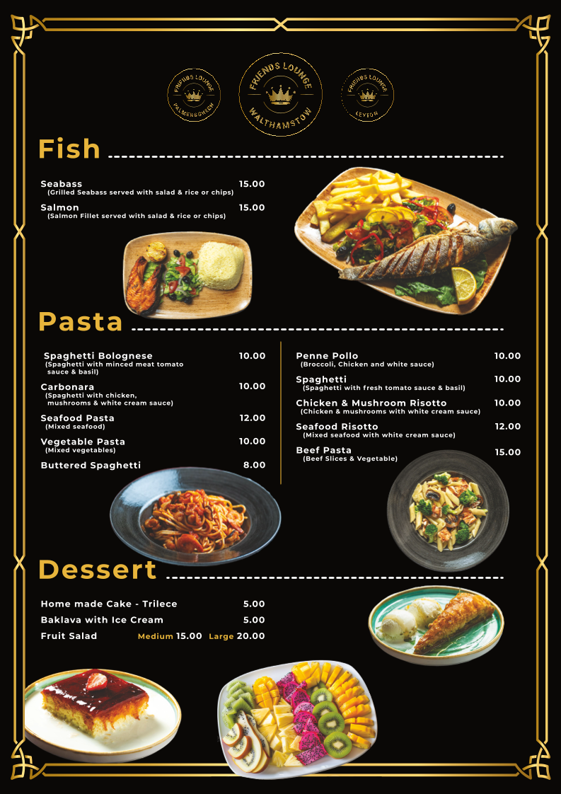 Friends Lounge Walthamstow Photo Menu 5