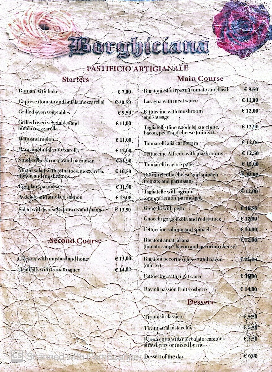 Borghiciana Pastificio Artigianale Photo Menu 2